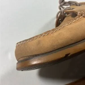 Sperry Top Sider Tarpon 2-Eye Boat Shoes Men's 11.5 Wide Brown Leather Scuffed