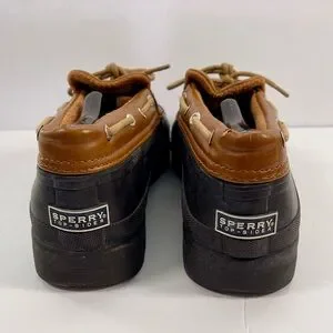Sperry Top-Sider Women’s Size 10 Duck Shoes Brown Black Rain Weather Loafers