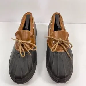 Sperry Top-Sider Women’s Size 10 Duck Shoes Brown Black Rain Weather Loafers