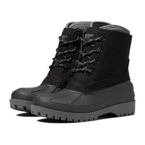 Sperry Unisex-Child Harbor Boot Black/Grey Size 6 M