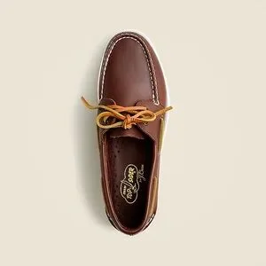 Sperry X J.Crew Original Two-eye Boat Shoes In Leather Crew Brown Size 11