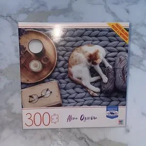 Spinmaster Cardinal 300-Piece Jigsaw Puzzle Cat Ginger Kitten -Alena Ozerova