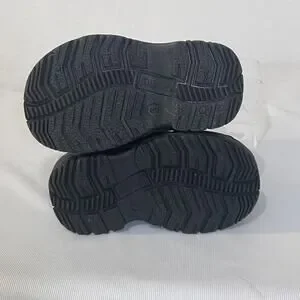 Sporto Toddler Boys Winter Boots Size 5 Black Suede Rubber Waterproof Pull On