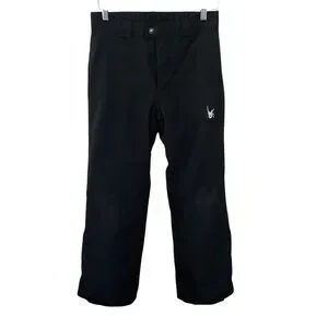 Spyder Kids Ski Snowboard Pants Thinsulate Insulated Black Sz L Unisex Winter