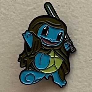 Squirtle Obi Wan Kenobi Star Wars Mashup Pokemon Enamel Pin Pins Brooch Hat