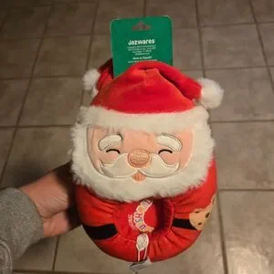 Squishmallow Santa Christmas Slippers Size 11/12