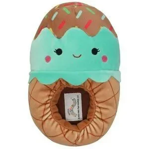 Squishmallows Maya The Mint Ice Cream Slippers Kids Size 13/1 Kellytoy NEW
