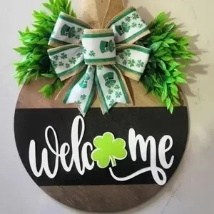 St Patrick's Day Door Sign Large