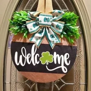 St Patrick's Day Door Sign Large