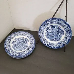 Staffordshire Liberty Blue Bread Plate