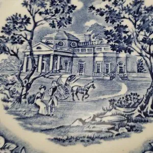 Staffordshire Liberty Blue Bread Plate