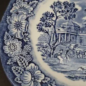 Staffordshire Liberty Blue Bread Plate