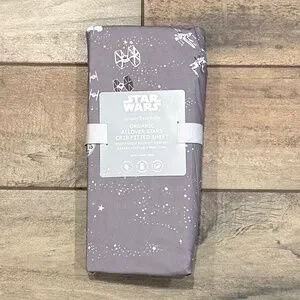 Star Wars Allover Sky Organic Crib Fitted Sheet - PBK