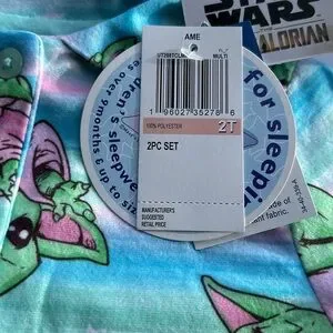 Star Wars Baby Yoda 2pc Pajama Set 2T New