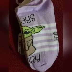 Star Wars Mandalorian Grogu No Show Socks 5 Pair Included Disney Socks Youth