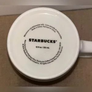 Starbucks 2018 - SEA 71 WA - White Ceramic Coffee Mug Cup 12oz Seattle