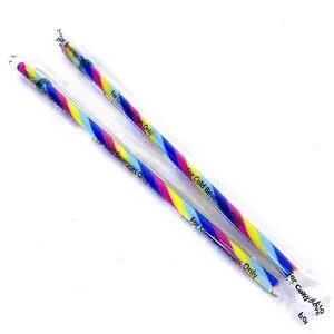 Starbucks 2024 Limited Edition Rainbow Reusable Straws Set Of 2 Pride Cold Drink