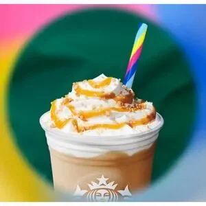 Starbucks 2024 Limited Edition Rainbow Reusable Straws Set of 2 Pride Cold Drink