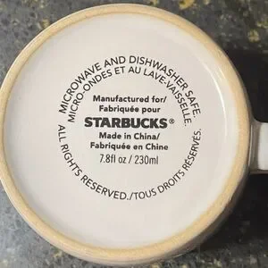Starbucks Coffee Mug Things I Love Red Heart 7.8 Fl Oz Espresso Size Small