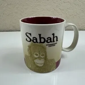 Starbucks Sabah Global Icon Series Coffee Mug Cup Malaysian Bornean Orangutan