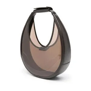 STAUD Moon Bag In Espresso PVC