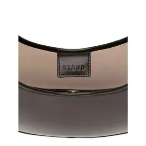 STAUD Moon Bag In Espresso PVC