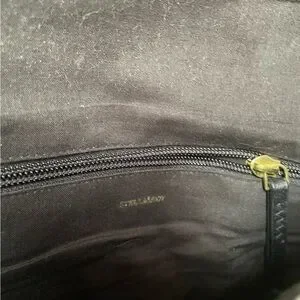 Stella And Dot St. Barth's Linen Multi Color Pom Pom Clutch