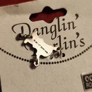 Sterling Silver April Birthstone Pendant BOY AND Girl