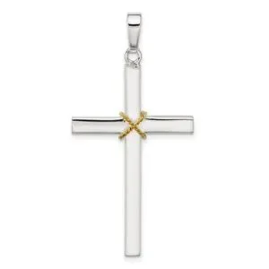 Sterling Silver Hollow Crucifix Pendant