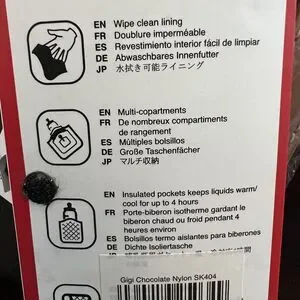 Storksak Gigi Baby Diaper Changing Bag - Chocolate & Accessories‎