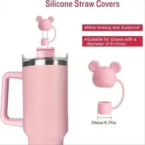 Straw Cover Disney Mickey Mouse Blue NEW