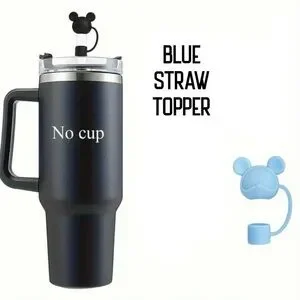 Straw Cover Disney Mickey Mouse Blue NEW