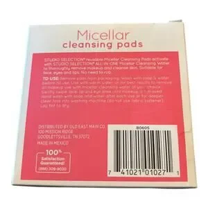 Studio Collection Micellar Cleansing Pads Set 0f 6 Reusable/Washable Pads