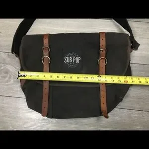 SUB POP RECORDS Vintage Messenger Bag Rothco Seattle Wash