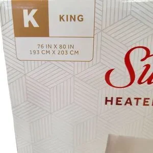 Sunbeam King Electric Heated Mattress Pad Personalized Dual Zones Controllers