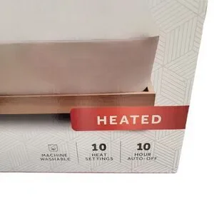 Sunbeam King Electric Heated Mattress Pad Personalized Dual Zones Controllers