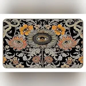 Sunflower Evil Eyes Entrance Door Mat