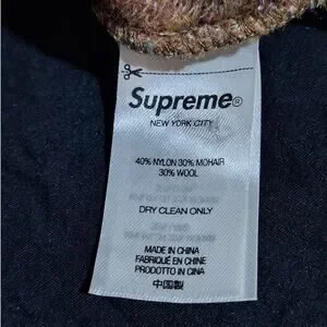 Supreme New York City Beanie Unisex OSFM Wool Mohair Blend Multicolor Outdoor
