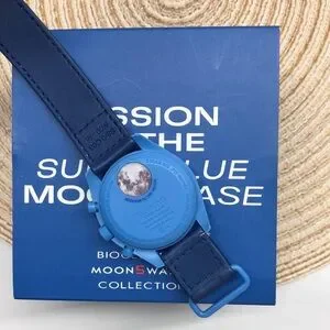 Swatch X Omega Mission To The Super Blue Moonphase Watch Velcro Band