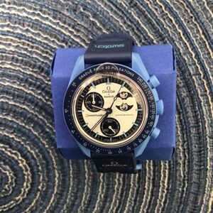 Swatch X Omega MoonSwatch Mission Moonphase (Blue New Unworn)