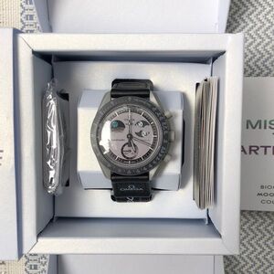 Swatch x Omega Moonswatch Mission To Earthphase Watch Velcro Band