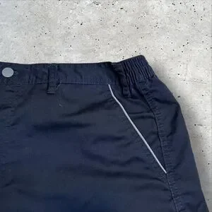 Swissport Uniform Cargo Shorts Men S Size 34 Reflective Utility Workwear Navy
