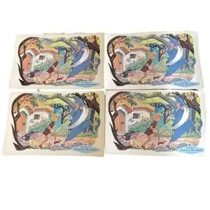 Sword And The Stone Walt Disney Placemat 1960 Children 11" X 17.5"