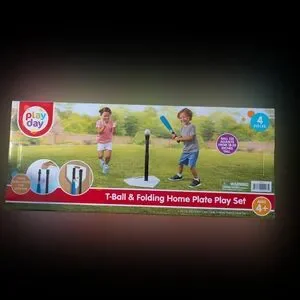 T-Ball & Folding Home Plate Play Set