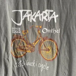 T Shirt Jakarta Vintage Bicycle Onthel I Cycle Original Design