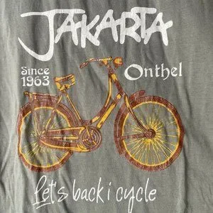 T Shirt Jakarta Vintage Bicycle Onthel I Cycle Original Design