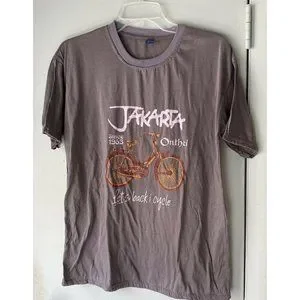 T Shirt Jakarta Vintage Bicycle Onthel I Cycle Original Design