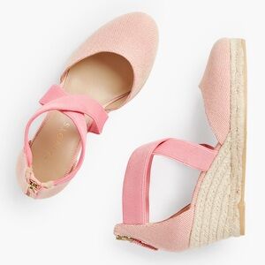 Talbots Lyndsay Espadrille two-tone Pink Size 7.5