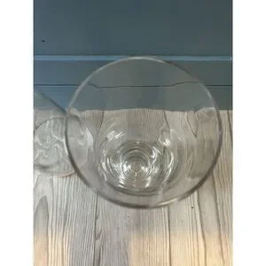 Tall Unbranded 2 Votive /Taper Candle Holders 13 1/5 10” Clear Glass Preowned