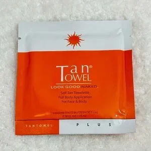 Tan Towel Self Tan Towelettes Face n Full Body No Sun Bronzing Instant Tan